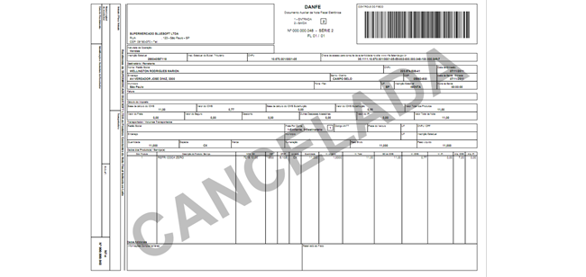 Nota Cancelada